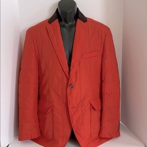 Chaps Orange Puffer Sports Jacket Blazer